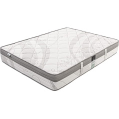 Luxury Literie Čiužinys 140 x 190 cm | Atminties putos | ViscoPlus | Optimalus prisitaikymas | HR putų sistema | 10 komforto zonų | 26 cm (+/- 2 cm) | Visi matmenys