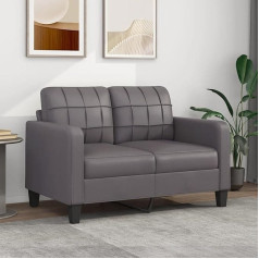 ZEYUAN 2 vietų sofa, pilka, 120 cm, dirbtinė oda, sofa Svetainė, Jaunimo sofa, relaksacinė sofa, sofos ir kušetės, sofa miegamajam, jaunimo, vaikų kambariui