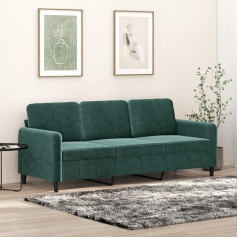 Generisch Jiangboyue-359454 3 vietų sofa tamsiai žalia 180 cm Velvet