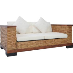 Makastle Dvivietė sofa Fotelis Lounge Sofa Sofa Kanapa Minkšta sofa Dvivietė sofa su sėdynės pagalvėle ir nugaros paminkštinimu Sofos ir sofos miegamajam, svetainei, biurui 155 x 78 x 66 cm