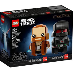 brickheadz 40547 obi-wan kenobi ir darth vader plytos