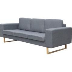 Lapooh 3-vietė sofa, sofa lova, sofa, paauglio kambarys, paauglio sofa, paauglio sofa, sofa paauglio kambariui, sofa vaikų kambariui, sofa, audinys šviesiai pilka