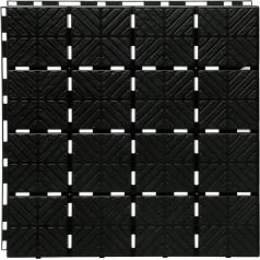 Grindinio grotelės 1,5m2 Easy Square IES40 juodos spalvos