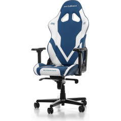 DXRacer (The Original Gladiator G001 Žaidimų kėdė, dirbtinė oda, mėlyna/balta, 200 cm, < 200 cm