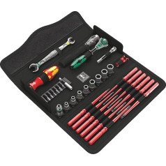 Wera 05135926001 KK W 1 Kraftform Compact W1 priežiūros įrankių rinkinys 35 dalių juodas, juodas, 05135926001