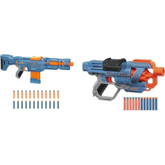 Nerf Elite 2.0 Echo CS-10 Blaster - 24 Nerf strėlytės, 10 strėlyčių dėtuvė, 4 taktiniai bėgeliai ir Elite 2 Commander RD-6 Blaster, 12 Nerf strėlyčių, 6 strėlyčių sukimosi būgnas, 6,7 x 36,2 x 24,1 cm