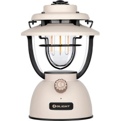 OLIGHT Olantern Classic 2 Pro Camping Lamp, 300 lm, LED žibintas, retro stiliaus, nuolat reguliuojamo apšvietimo, skirtas Helovino dekoracijoms, avarinis maitinimo šaltinis, įkraunamas per USB, skirtas stovyklavimui, sodui, maitinimui
