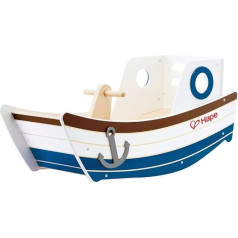 Hape E0102 Medinė supamoji valtis įvairiaspalvė