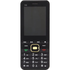 2G atrakintas vyresnio amžiaus žmonių mobilusis telefonas, keturios SIM kortelės, keturių budėjimo režimų mobilusis telefonas vyresniems vaikams, 2,8 colio HD ekranas, dideli mygtukai (juodas)