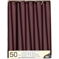 Papstar 89147 Kūginiai žvakidės skersmuo 2,2 cm 25 cm uogų pakuotė, 50 vnt.