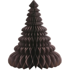 Elegantiškas senovinis popierinis eglutės stovas, įvairių spalvų ir dydžių, sulankstomas (H 50 x skersmuo 41 cm, šokoladinis)