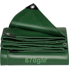 Tentas 670 g/m² Sunkvežimių tentas su kilpomis Aukščiausios kokybės PVC audinio tentas Vandeniui atsparus, atsparus plyšimui, sutvirtinti kraštai Medinis dangtis Tentas Apsauginis tentas sunkvežimiams, automobilinėms priekaboms, baseinui
