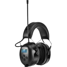 PROHEAR 033A (patobulinta) Klausos apsauga su DAB+/Bluetooth/FM radiju, ausinės su radijo imtuvu, įmontuotu mikrofonu ir triukšmo mažinimo funkcija