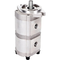 Hidraulinis krumpliaratinis siurblys Hydraulische Duplex-Zahnradpumpe HGP 33A, 7,98 GPM, 17,46 mm Keilwelle, 1,03 CID, aliuminis-Hydrauliköl-Zahnradpumpe(HGP-33A-F17-17R)