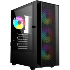 Midi bokšto korpusas fornax 4000 argb black