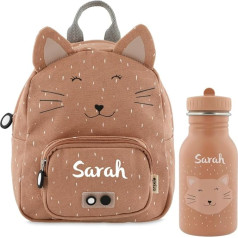 KIDSLINO Vaikiška kuprinė, Trixie Lion dizainas, idealiai tinka darželiui, lopšeliui, reguliuojami dirželiai, vaikui patogūs užtrauktukai, vandens buteliukas