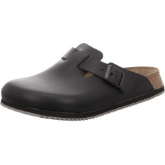 BIRKENSTOCK Boston SL (Superlauf) Uždara odinė avalynė su įprastu kamštiniu ir zomšiniu padu bei neslystančiu guminiu EVA padu