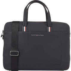 Tommy Hilfiger TH CORPORATE COMPUTER BAG Vyriškas nešiojamojo kompiuterio krepšys, juodas, OS, juodas (juodas)