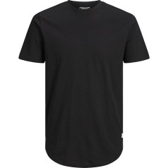 JACK & JONES JJENOA vyrų pagrindiniai marškinėliai plius dydis įgulos kaklo trumpomis rankovėmis marškiniai plius dydžiai trumpomis rankovėmis