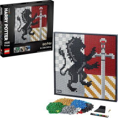 LEGO 31201 meninis Hario Poterio Hogvartso herbo rinkinys, sienų dekoras, 