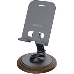 Dudao 360 laipsnių metalinis telefono stovas - pilkas