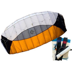 Traction Kite Sigma Spirit Power Kite 2.5 Black/White/Orange, RTF RtF Parafoil 2 Liner