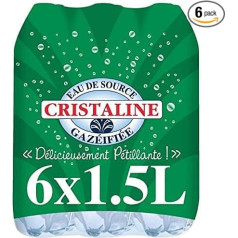 Kristalinis šaltinio vanduo, putojantis vanduo, 6 x 1,5 litro, kaina už vnt.