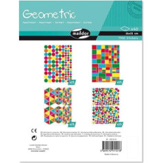 Maildor AE121O 60 lipdukų lapų pakuotė, DIN A5 formatas, 14,8 x 21 cm, idealiai tinka vaikams nuo 2 metų, didelė pakuotė, idealiai tinka grupinei veiklai, spalvinga) 1 pakuotė, įvairiaspalvė