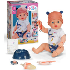 BABY Born Emma Jungle Style 43 cm kūdikio lėlė 10 funkcijų, įskaitant vienspalvius priedus ir kombinezonus Veikia be baterijų Tinka vaikams nuo 3 metų