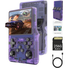 R40S Pro Retro rankinė žaidimų konsolė, 3,5 colio IPS ekranas, 30 000 žaidimų, retro konsolė, 3800 mAh įkraunama nešiojamoji kišeninė konsolė, palaiko daugiau kaip 20 žaidimų emuliatorių