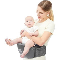 Bebamour Kūdikių nešioklė klubų sėdynė Ergonomiška juosmens sėdynė naujagimiams, mažyliams ir vaikams 