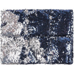 Sensorinė pelėda Svarstyklės pagalvėlė Svarstyklės pagalvėlė vaikams Suaugusiesiems Sensorinė streso mažinimo priemonė Autizmas ADHD Pagalba Sequins Stiklo granulės 30 x 40 cm 2 kg Tamsiai mėlyna Sidabrinė