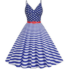 Moterų 50s 60s derliaus rankovių Polka Dot kokteilių sūpynės suknelė Retro Audrey Hepburn Patchwork Midi vakaro Rockabilly suknelė