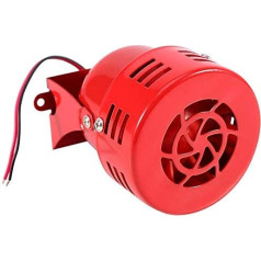 Ragelis garsiai 12 V 110dB Elektroauto Lkw Motorrad varomas stabdžių variklis Oro reidas Sirena Ragelis Alarmas Laut 50er Jahre rot MEHRWEG VERPACKUNG