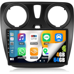 4G + 64G 8Core Android 13 automobilinis radijas Renault Lodgy 2021 su Navi Carplay Android automobilis, 10 colių dvigubo DIN automobilinis radijas su jutikliniu ekranu