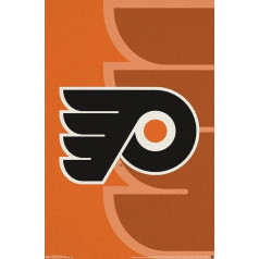 Trends International NHL Philadelphia Flyers - logotipas 14 Sieninis plakatas, 37,4 x 56,8 cm, neįrėminta versija