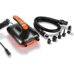Oro pompa, AGPtEK elektrinė oro pompa 20PSI (1,378 bar), skaitmeninė elektrinė oro pompa, išmanioji dviejų pakopų ir automatinio išjungimo funkcija, kurią lengva laikyti, idealiai tinka irklentėms, pripučiamoms valtims / baidarėms