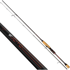 Magic Trout kokybės upėtakių meškerykotis Cito žvejybos meškerykotis Spiningo meškerykotis Solid Tip Upėtakių žvejyba Galimi 3 dydžiai Juoda/raudona 1.60m