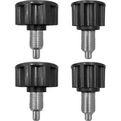 JVNZAM 4 gabalai Pop Pull Pin Knob M6 Pull Up Spring Knob reguliavimas, treniruoklių dviračio kaiščio rankenėlė Atsarginės dalys fitneso įrangos treniruokliams