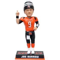 FOCO Joe Burrow (Cincinnati Bengals) Orange w/Beanie NFL Exclusive Bobblehead