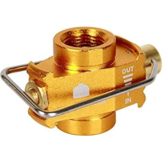 Hausdec Camping Gas Saver Plus Dujų konverteris Perjungimo svirtis Pripildymo plokščias bakas Konversijos adapteris Camping Gas Adapter Valve Gold