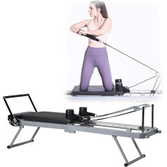 Sulankstoma Pilates Reformer mašina Pilates Reformer mašina, skirta jėgos treniruotėms Jogos treniruoklių įranga puikiai tinka Pilateso mėgėjams