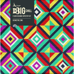 DMC Tapisserie kit die Big Chill Giant Bodenkissen - Geometrische Zing,.