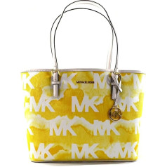 Michael Kors Jet Set Travel Medium Carryall Tote krepšys per petį rankinė (Buttercup Multi), geltona
