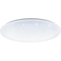 EGLO connect LED Deckenleuchte Totari-C, Smart Home Deckenlampe mit Sternenhimmel-Effekt, Medžiaga: Medžiaga: Stahl, Kunststoff, Farbe: Weiß, dimmbar, Weißtöne und Farben einstellbar, Ø: Sienelė: 58 cm.