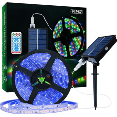 Lumtang saulės šviesos diodų juostos žibintai 50M 560 LED saulės šviesos diodų saulės šviesos diodų juosta su 8 apšvietimo režimais sodo medžių Kalėdų šventės dekoravimui
