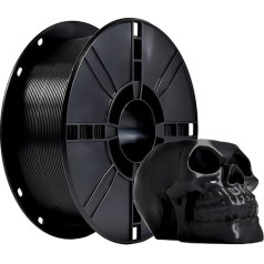 iBOSS PLA Plus (PLA+) 1,75 mm 3D spausdintuvo gija, matmenų tikslumas +/- 0,02 mm 1 kg ritė (2,2 kg) 3D spausdintuvo gija, skirta 3D spausdintuvams, juoda