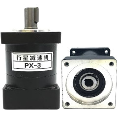 Schrittmotor Servomotor Planetengetriebe Getriebe 80 mm Flansch Eingang und Ausgang 19 mm Verhältnis 3:1,5:1,10,56:1~216 Drehzahlminderer for Servomotor CNC für CNC-Fräsdrehmaschine (Size : Ratio 6
