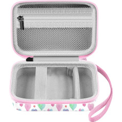 Leayjeen Vaikiški skaitmeninių fotoaparatų krepšiai, suderinami su Xiaomi/Kodak/Instax Mini Link 2/Liene/HP (White Pink) Modern Case Only, rožinis, Modern