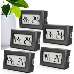 MAVORI® mini termometras ir drėgmės matuoklis, skaitmeninis, patalpų termometras ir drėgmės matuoklis 